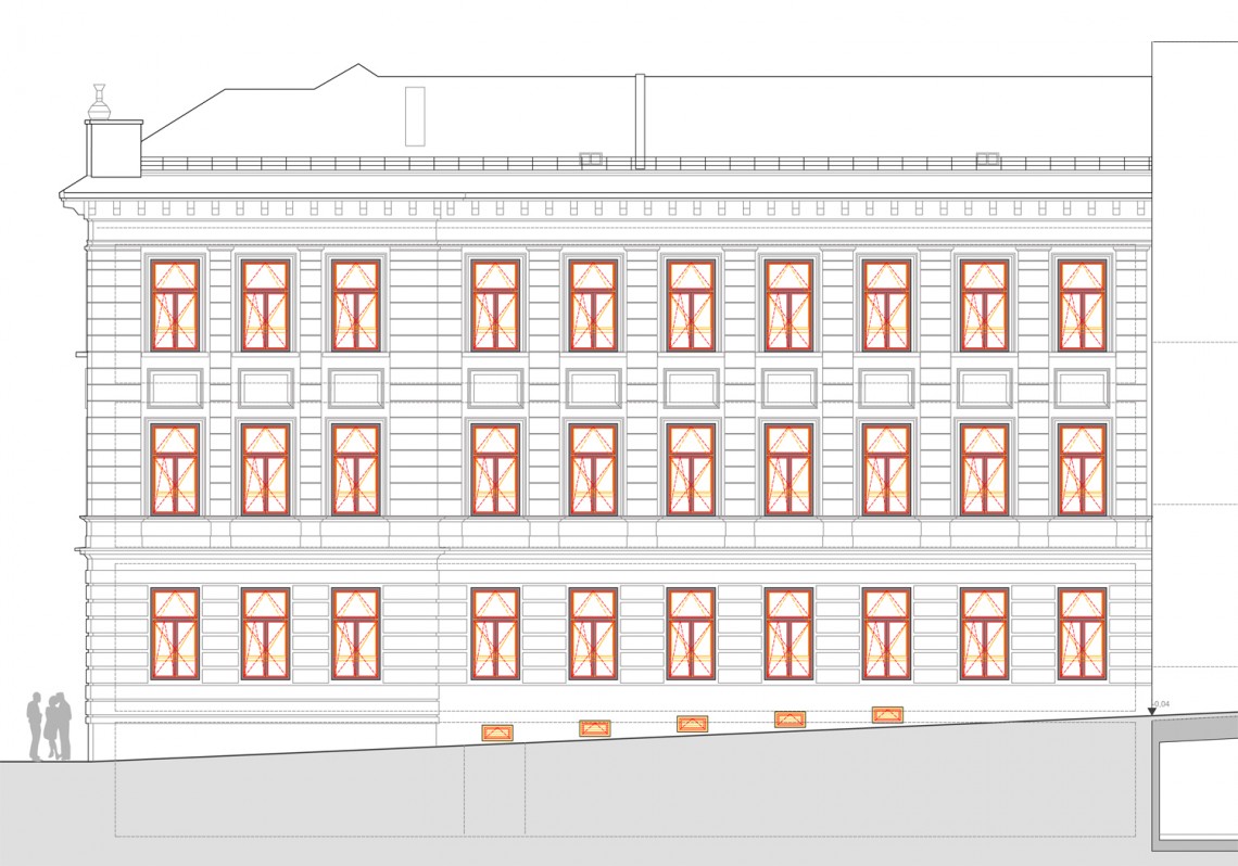 Lageplan Volksschule Cottagegasse Wien